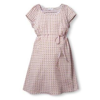 Liz Lange for Target Maternity Short Sleeve Smocked Dress   Pink S