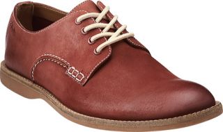 Mens Clarks Farli Walk   Brick Red Leather Lace Up Shoes
