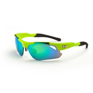 Optic Nerve Neurtotoxin 2.0 Shiny Green Sport Sunglasses With 3 Lens Pairs