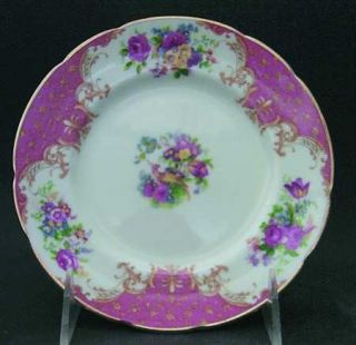 Paragon Rockingham Pink Bread & Butter Plate, Fine China Dinnerware   Royal,Pink