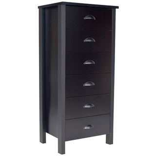 Venture Horizon Black Finish 6 drawer Dresser