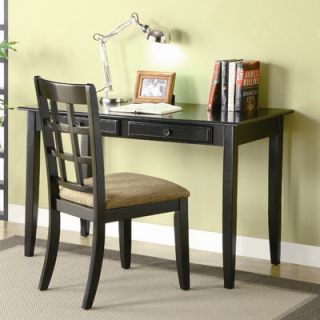Wildon Home ® Hartland Writing Desk and Chair Set 800778 Finish Black