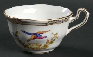 Spode Chelsea Bird Gold Flat Cup, Fine China Dinnerware   Stafford,Birds,No Rais