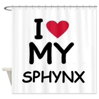  I Love My Sphynx Shower Curtain  Use code FREECART at Checkout