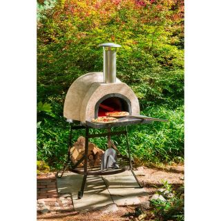 Rustic Natural Cedar Wood Fired Oven   Plain Multicolor   140AD65