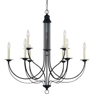 Plymouth Blacksmith 9 light Multi tiered Chandelier