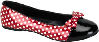 Womens Funtasma Mouse 16   Red Patent/White Polka Dots Ornamented Shoes