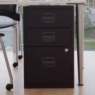 Bisley Bisley Three Drawer Home Filing Cabinet FILE3 Color Black