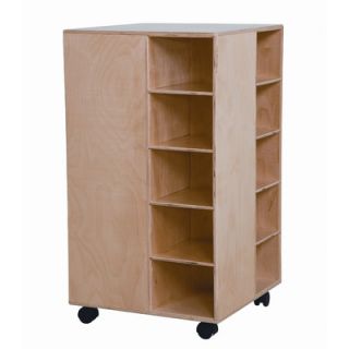 Wood Designs Space Saver Cubby Spinner with No Trays 61409