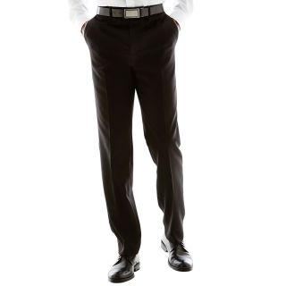 CLAIBORNE Textured Slim Fit Wool Suit Pants, Black, Mens