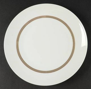 Rosenthal   Continental Taupe Band Dinner Plate, Fine China Dinnerware   Taupe B