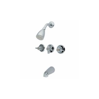 Elements of Design EB130 Universal Three Handle Tub and Shower Faucet