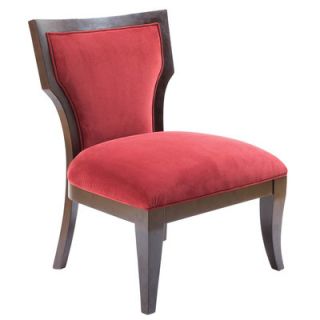 Madison Park Montego Fabric Slipper Chair D5008 Color Burgundy
