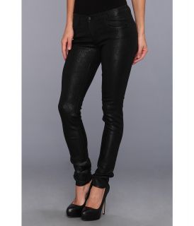 Juicy Couture Crackle Foil Skinny Jean Womens Jeans (Black)