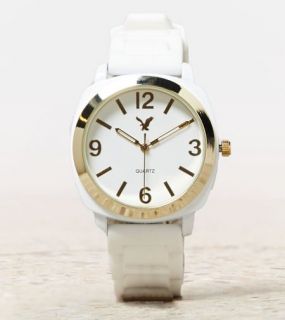 White AEO White Rubber Watch, Womens One Size