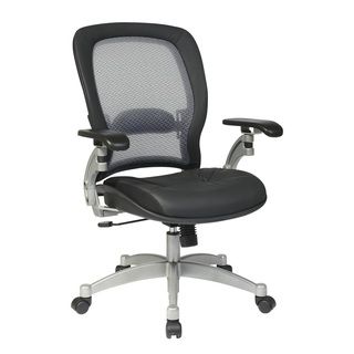 Space 36 Series Ergonomic Padded Leather Seat (Grey and black Dimensions 44 inches high x 27.5 inches wide x 27 inches deepSeat size 20 inches wide x 20 inches deepBack size 22 inches high x 21 wideSeat height 22.5 inchesWeight capacity 250 poundsMod
