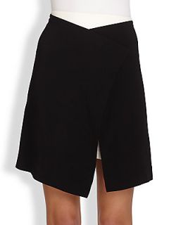 A.L.C. Harrison Asymmetrical Paneled Skirt   Black/White