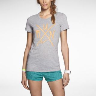 Nike Run Quadrant Womens T Shirt   Dark Grey Heather