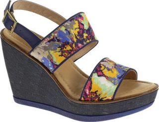 Womens Hush Puppies Cores Sling   Floral Print Casual Shoes
