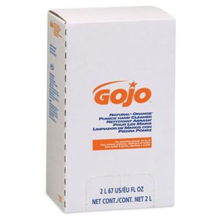 Gojo Natural Orange Pumice Hand Cleaner Refill, Citrus Scent, 2000 mL
