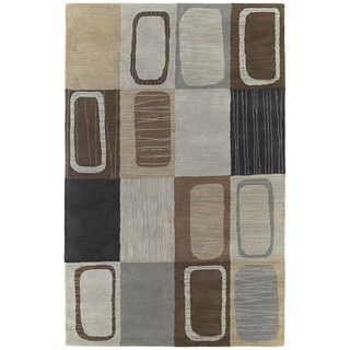 Hand tufted Lawrence Multi Dimensions Wool Rug (80 X 110)