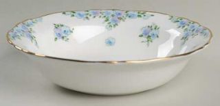 Crown Staffordshire Forget Me Not Coupe Cereal Bowl, Fine China Dinnerware   Lav