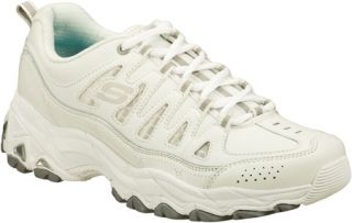 Womens Skechers Encore Golden Ticket   White/Silver Casual Shoes