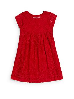 Toddlers & Little Girls Lace Dress   Red