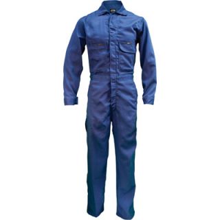 Key Flame Resistant Contractor Coverall   Navy, 46 Tall, Model# 984.41