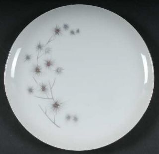 Creative Platinum Star Burst Luncheon Plate, Fine China Dinnerware   Gray Spiked