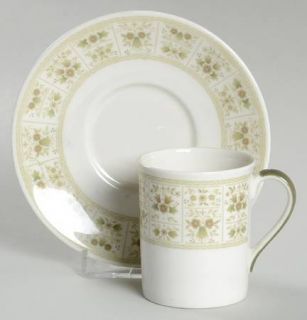 Royal Doulton Samarra Flat Demitasse Cup & Saucer Set, Fine China Dinnerware   G
