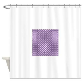  Purple Quatrefoil Pattern  Shower Curtain  Use code FREECART at Checkout