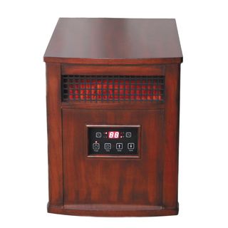 Comfort Glow Cherry Infrared Quartz Heater (Cherry HeritageMaterials Plastic/metalCubic feet per minute 0Overall dimensions 17.5 inches high x 13.3 inches wide x 18.75 inches longEnergy saver NoSettings Variable heat settingsAssembly Required )