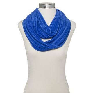 Solid Sheer Infinity Scarf   Blue