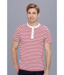 Request Jed   Yarn Dye Stripe Tee Mens T Shirt (Red)