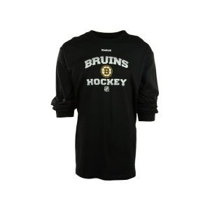 Boston Bruins Reebok NHL Authentic Elite Long Sleeve T Shirt ES