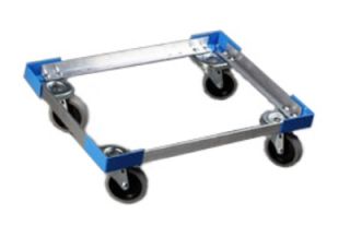 Carlisle Pan Carrier Dolly w/ Push Handle, For 2 PC300N Pan Carriers, Aluminum