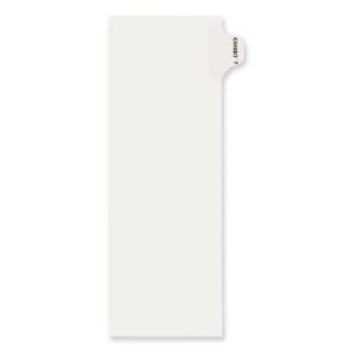 Avery Divider Tabs Individual Side Tab Legal Exhibit Dividers, Letter  , White