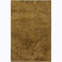 Handwoven Gold/beige/brown Mandara Shag Rug (26 X 76) (Gold, beigePattern Shag Tip We recommend the use of a  non skid pad to keep the rug in place on smooth surfaces. All rug sizes are approximate. Due to the difference of monitor colors, some rug colo