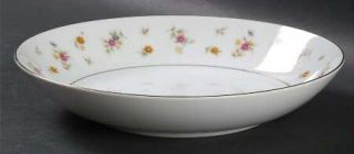Mikasa Remembrance Coupe Soup Bowl, Fine China Dinnerware   Scattered Flowers On
