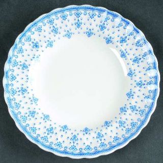 Spode Fleur De Lys Blue (Earthenware,No Trim) Salad Plate, Fine China Dinnerware