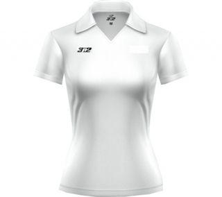 Womens 3N2 Performance Polo   White Short Sleeve Shirts