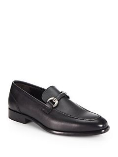  Collection Saffiano Bit Loafers   Black