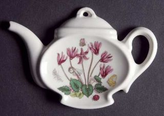 Portmeirion Botanic Garden Tea Bag Holder/Spoon Rest, Fine China Dinnerware   Va