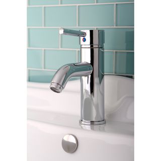 Single Handle Chrome Bathroom Faucet With Pop up Drain