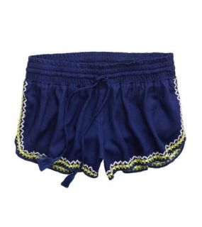 Odyssey Blue Aerie Embroidered Boxer, Womens XXL