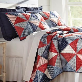 Patriotic Patchwork Quilt And Sham / Only Twin, Twin