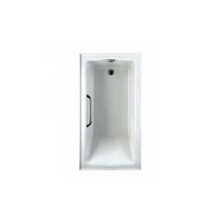 Toto ABY782P 01YCP Clayton Acrylic Soaker with Left Hand Drain & Grab Bar