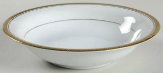 Noritake Pompeii Coupe Soup Bowl, Fine China Dinnerware   Gold Band&Inner Rings,