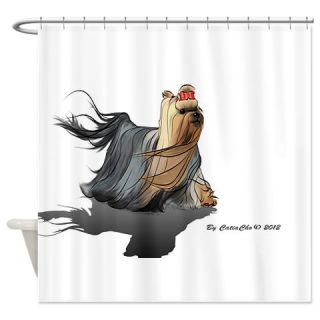  Yorkie HONZA Shower Curtain  Use code FREECART at Checkout